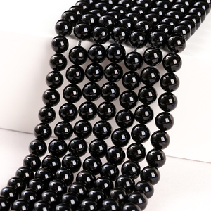 JD GEMS Perline di Tormalina Nera Naturale all'Ingrosso, Pietra Curativa di Alta Qualità per Creazione di Gioielli Fai-da-Te, Bracciali e Collane - Product Image 3