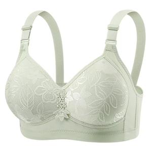 Reggiseno da donna Plus Size di alta qualità, biancheria intima ricamata in pizzo senza cuciture raccolta sottile all'ingrosso della fabbrica. - Product Image 5