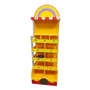 Estante de exhibición de supermercado personalizado <span class=keywords><strong>con</strong></span> luces de pie para vitrina de <span class=keywords><strong>PVC</strong></span> de caramelo - Product Image 3