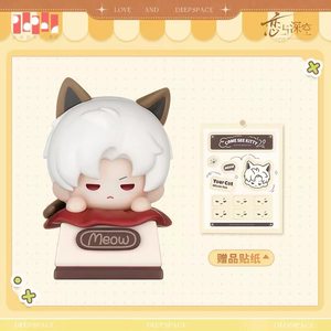 Serie Love and Deepspace Cats Want to Be <span class=keywords><strong>Taken</strong></span> Away - Figurina Keycap <span class=keywords><strong>3</strong></span>.2cm - Personaggio Anime Carino - Portachiavi in PVC, ABS e Metallo - Product Image 4