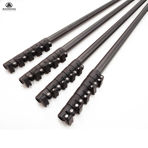 Fabricants professionnels chinois de perches télescopiques en fibre de carbone 3K légères de 10 m, 13 m, 15 m, 18 m, perches télescopiques en fibre de verre et en carbone - Product Image 1