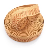 Bande élastique en silicone de haute qualité de 1 pouce à pois pour la couture de vêtements, tissu extensible, artisanat, bande élastique antidérapante