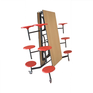 Meubles de cantine en gros d'usine Table de cantine universitaire avec banc Table et chaise pliantes - Product Image 3