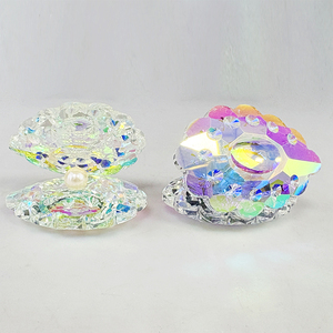 AB Tinh thể thủy tinh vỏ với ngọc trai figurine trang trí MH-D0463 - Product Image 4