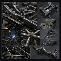 Service de Fabrication et de Soudage de Châssis en Acier Personnalisé, Cadre Spatial, Cage de Protection, Soudage Robotisé OEM