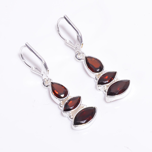 Boucles d'oreilles créoles en argent sterling 925 naturel perle baroque faites à la main bijoux en argent 925 grossiste Design unique bijoux en argent 925 - Product Image 3