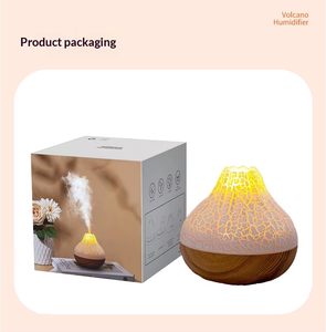 Mini Humidifier Portable 300ml Volcano Humidifier with 7 <strong>Color</strong> Night Light Ultrasonic Aroma Diffuser Machine for Car Home - Product Image 6