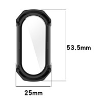 Forwelleny PC étui rigide en verre protecteur d'écran pare-chocs étui de protection pour Xiaomi Mi Band 10 9 8 7 NFC accessoires Film