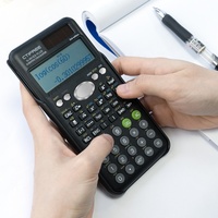 Calculatrice scientifique à affichage à deux lignes, calculatrice intelligente pour étudiants en plastique coloré 991ESP avec 417 fonctions, fabriquée