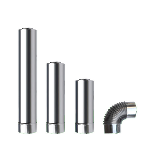 <span class=keywords><strong>Tuyau</strong></span> de cheminée pour poêle domestique, <span class=keywords><strong>tuyau</strong></span> d'échappement de chaudière à gaz, acier inoxydable 304 / 201, cheminée coaxiale, diamètre 60/<span class=keywords><strong>100</strong></span> mm - Product Image 2