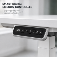 Tables de bureau modernes en MDF à hauteur réglable électriquement, avec mémoire intelligente, postes de travail mobiles pour bureaux et immeubles de bureaux
