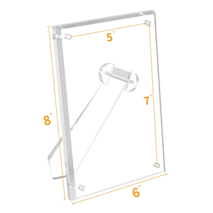 Custom moderno eco-friendly magnetico curvo chiaro acrilico cubo foto cornice Lucite immagine espositore per uso domestico - Product Image 4