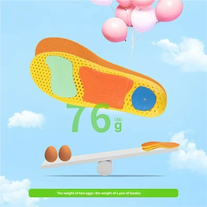 Semelles de sport unisexes avec soutien de la voûte plantaire, anti-torsion, orthopédiques, absorbant la transpiration, respirantes, hautement élastiques et amortissantes - Product Image 3