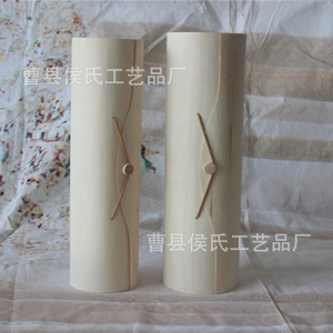 Caja de Bambú Redonda de 23*5*6cm de la Fábrica de Artesanía Hou Shi de Cao County, Caja de Regalo para Llaveros - Product Image 1