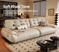 Modern Chesterfield Ayarlanabilir 3 Kişilik Lüks Oturma Odası Koltuk Takımı Lüks Hakiki Deri Siyah Ofis