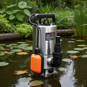 Pompe submersible en acier inoxydable 0,68 CV 4000 GPH avec interrupteur à flotteur automatique pour piscines et jardins - Product Image 2