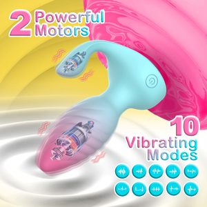 Vibratore Anale Telecomandato in Silicone, <span class=keywords><strong>Massaggiatore</strong></span> Prostatico con Shock Elettrico per Donne - Product Image 2