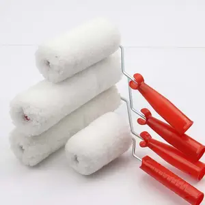 Prix usine blanc coton rouleau brosse tissu peinture rouleau couverture outils à main