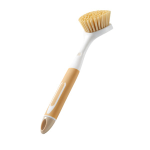 <b>Round</b> Head Multi Functional Pot Scrubber Long Handle Kitchen Cleaning <b>Brush</b> For Pots Pans Degreasing Plastic With Stovetop Use - Product Image 5