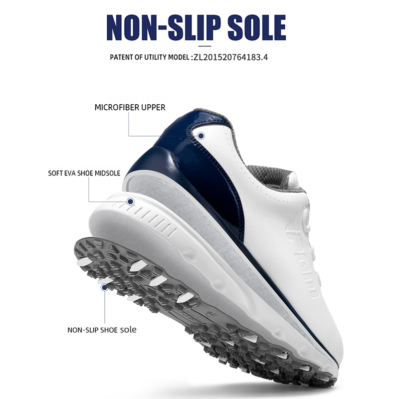 PGM XZ261 spike less men golf shoe spring knob laces golf shoes企业官网