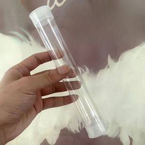 Op maat gemaakte transparante kunststof buisverpakking, transparante container, transparante buis, ronde buis, harde buis, holle buis met deksel - Product Image 6