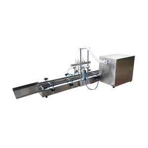 Machine de remplissage de liquides semi-automatique en acier inoxydable de haute qualité avec convoyeur pour le remplissage d'huile dans les sacs en verre - Product Image 5