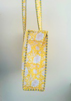 Sac fourre-tout matelassé fait main indien, sac de shopping, sac de voyage, fermeture éclair, pour femme, été