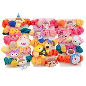 Coletero Infantil con Forma <span class=keywords><strong>de</strong></span> Intestino Grande en Colores Pastel, Banda Elástica para el Cabello <span class=keywords><strong>de</strong></span> Niña, No Daña el Cabello, Lindas Lentejuelas, Hecho a Mano, para Cumpleaños - Product Image 5