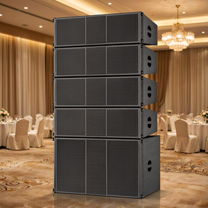 Sistema Audio Professionale PA per Interni con Diffusori Line-Array in Legno, Montaggio a Palco, Modello Gjz-32 - Product Image 6