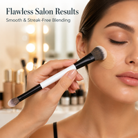 Kuas Rias Dua Sisi Kuas Wajah Dua Sisi Kuas Kosmetik Bedak Perona Pipi Concealer Alat Kecantikan