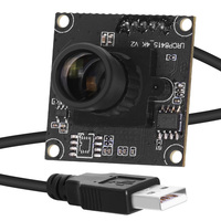 8MP 32x32mm IMX415 USB2.0 4K Webcam Module 25mm 15 degrés sans distorsion 30fps MJPG UVC pour Windows Linux-32x32mm 8MP 25mm