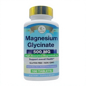 DUOZI Glycinate de magnésium 500 MG Comprimés Haute absorption Soutient la santé des os et des articulations 100 comprimés Complément alimentaire - Product Image 1