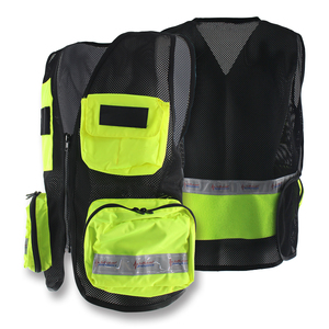 Bán Buôn Chất Lượng Cao <span class=keywords><strong>Vest</strong></span> Đa Túi Không Tay Áo Ghi Lê An Toàn Công Cụ Làm Việc Xây Dựng Quần Áo Áo Khoác - Product Image 1