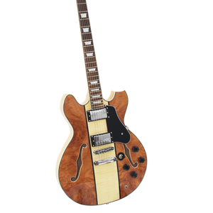 <span class=keywords><strong>Chitarra</strong></span> Elettrica Jazz Hollow Body a 6 Corde <span class=keywords><strong>con</strong></span> Finitura Tricolore Marrone/Blu/Nero/Bianco - Product Image 3