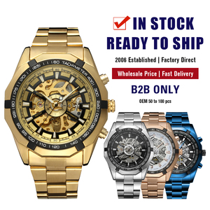 Orologio Originale Forsinig Montrepourhomme OEM, Orologio Meccanico Automatico Scheletrato Dorato con Logo Personalizzato per <span class=keywords><strong>Uomo</strong></span> - Product Image 1