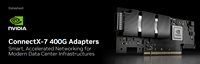 Carte adaptateur ConnectX-7 HHHL 400GbE / NDR400 IB (mode par défaut) MCX75310AAS-NEAT désactivée OSFP PCIe 5.0x16 Crypto à port unique