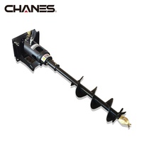 Direct usine : Tarière pour mini-chargeuse compacte, pelleuse de trous de poteaux, compatible Dingo Kanga Digga, avec moteur de couple pour excavatrice