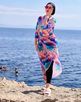 Usine Full Body Manches Longues 4PCS Modest Burkini Maillots De Bain Musulman Islamique Musulman Modeste Maillot De Bain Femmes
