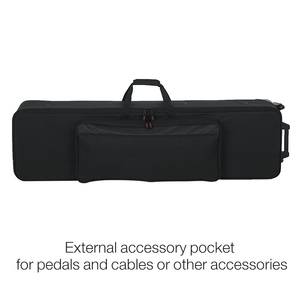 Estuche para teclado rodante RKB76S con ruedas integradas y Asa de remolque para transporte seguro de piano a eventos musicales y viajes - Product Image 3