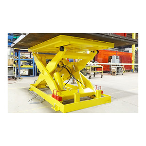 Plate-forme élévatrice hydraulique personnalisée utilisée pour le levage en usine de <span class=keywords><strong>plaques</strong></span> d'acier Table élévatrice pour charges lourdes - Product Image 1