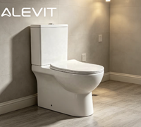 WC à double chasse en céramique, design moderne, deux pièces, pour salle de bain, OEM
