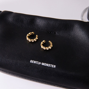 ต่างหูสไตล์คลาสสิค <span class=keywords><strong>JoJo</strong></span> สำหรับผู้หญิง รูปทรงเรขาคณิต ชุบทอง 18K บนสแตนเลสสตีล ประดับเพชรซิคอนสีขาวและหินธรรมชาติ เหมาะสำหรับใส่ทุกวัน - Product Image 4