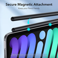 Stylet en aluminium CE FCC ROHS avec attraction magnétique, pointe remplaçable, rejet de la paume, écriture haute précision pour iPad