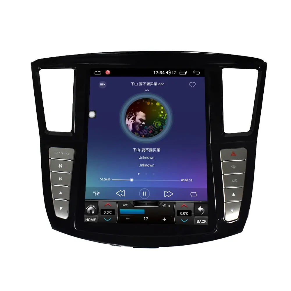 Reproductor de DVD de navegación GPS Android para coche para Infiniti JX35/QX60 2012 2013 2014 2015 2016 2017 2018 2019 cámaras traseras inalámbricas para coche