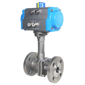 Bola Neumática Criogénica con Brida de Acero Inoxidable 304/316 para Tuberías de Agua a Baja Temperatura, OEM 1 pulgada, Acero Inoxidable Premium SS304/SS316 - Product Image 1