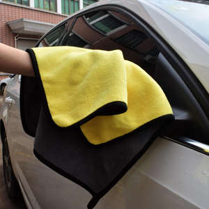 Serviette de lavage de voiture à double usage, deux couleurs, double face pour un nettoyage efficace - Product Image 5