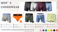 Boxer en tricot respirant de couleur unie pour hommes, sous-vêtements en pur coton, ceinture élastique renforcée et durable, ne se retrouve pas enroulée, pour usage quotidien