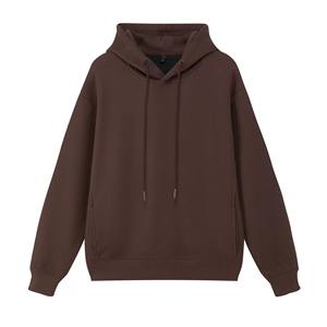 Pull à capuche rétro en coton à <span class=keywords><strong>poils</strong></span> <span class=keywords><strong>longs</strong></span> pour femme, couleur unie, manches amples, style chemise - Product Image 4