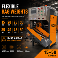 Machine d'emballage multifonctionnelle à coussin d'air pour poudre de carbonate de calcium, ensacheuse de sacs à valve 25-50 kg, contrôlée par PLC intelligent