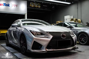 Nouvel ensemble de carrosserie auto-adhésif en fibre de carbone RCF avec accessoires : lèvre avant, diffuseur, spoiler, jupes latérales et capot - Product Image 2
